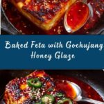Swicy Baked Feta with Gochujang Honey Glaze Recipe