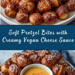 Soft Pretzel Bites with Vegan Cheese Sauce Recipe