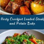 Crockpot Loaded Steak and Potato Bake Recipe