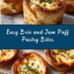 Brie and Jam Puff Pastry Bites Recipe