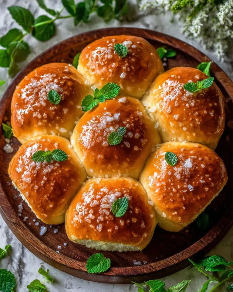 Salted Sage Honey Butter Brioche Rolls Recipe