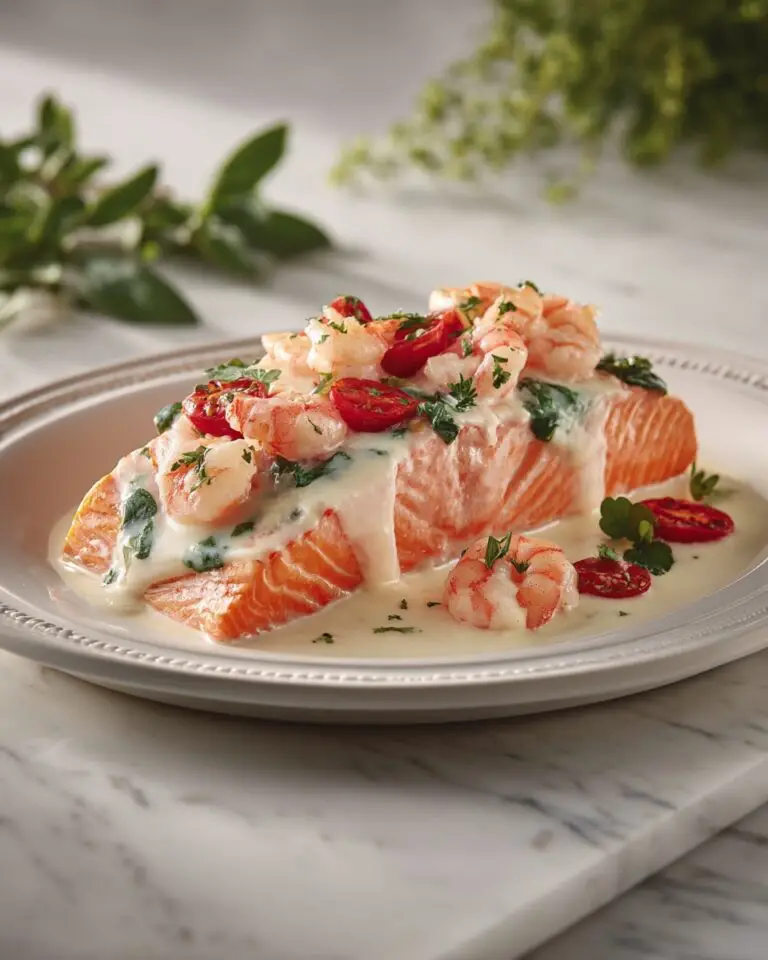 Crab & Shrimp Stuffed Salmon Recipe