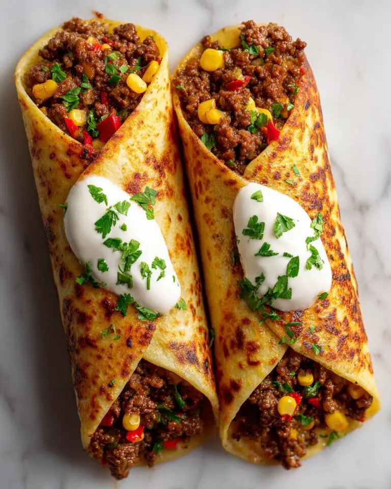 Beef and Cheese Chimichangas Recipe