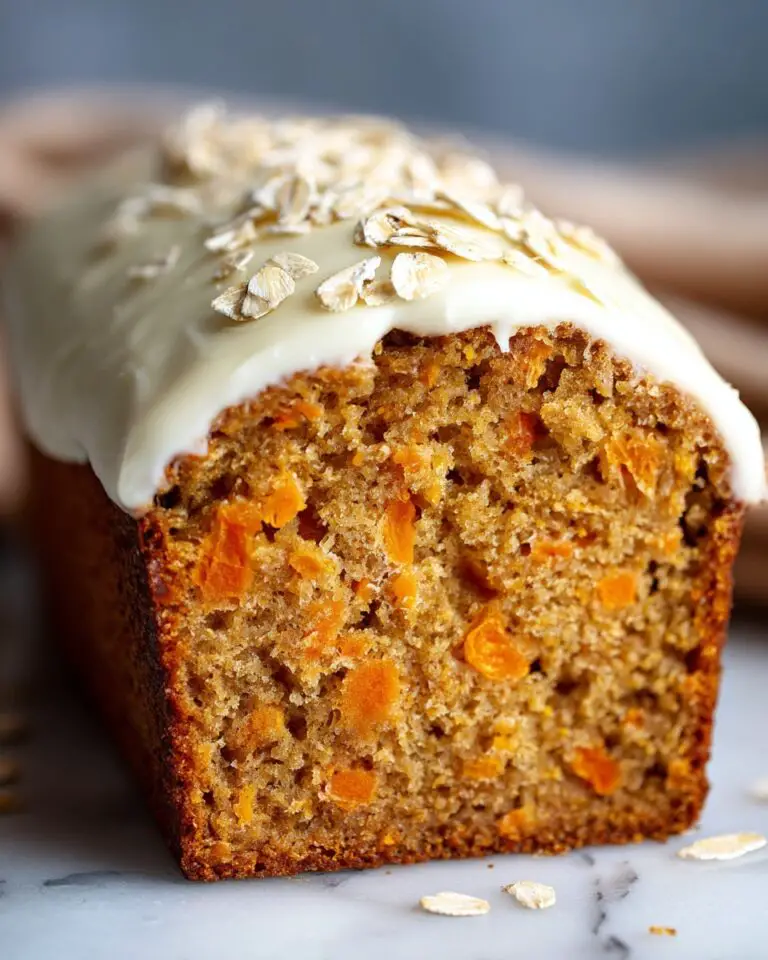 Healthy Oatmeal Carrot Cake Loaf Recipe