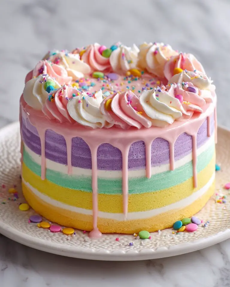 Rainbow Drip Cake Magic Recipe