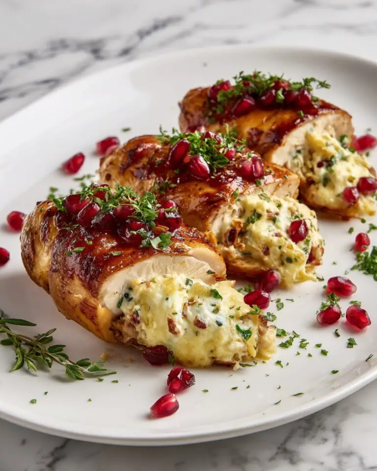 Ricotta and Pomegranate Stuffed Chicken Breasts Recipe