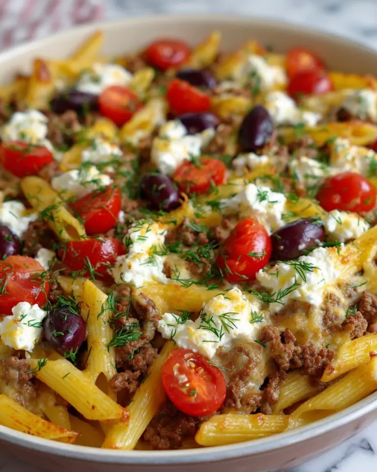 One-Pot Greek Gyro Pasta Bake Recipe