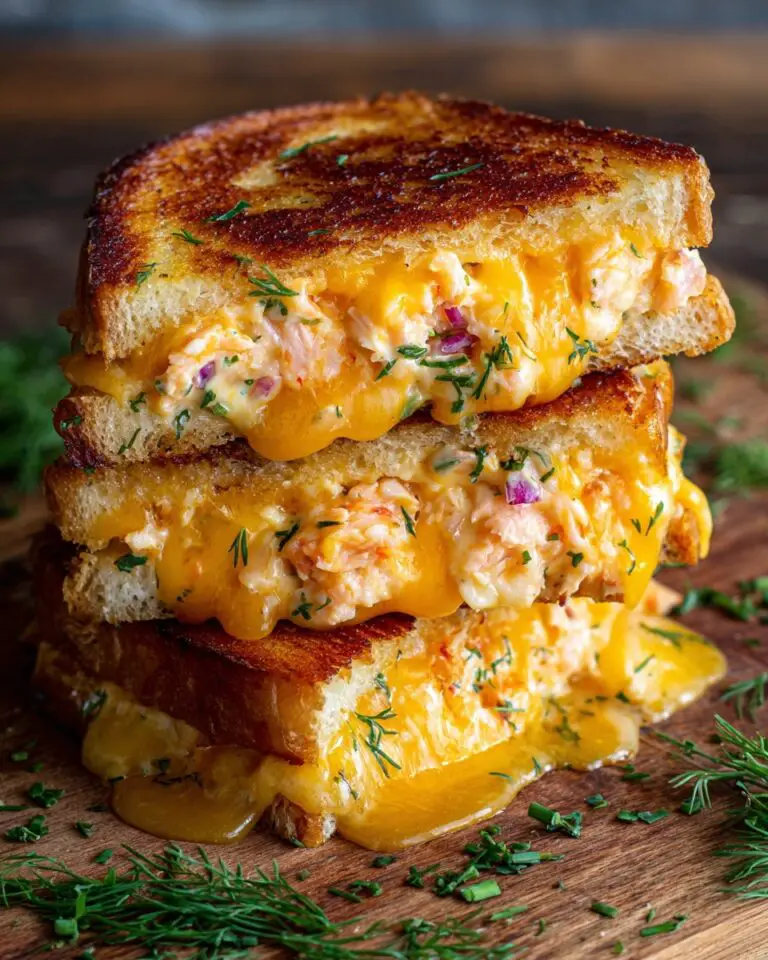 Salmon Grilled Cheese Sandwich with Dill and Red Onion Recipe
