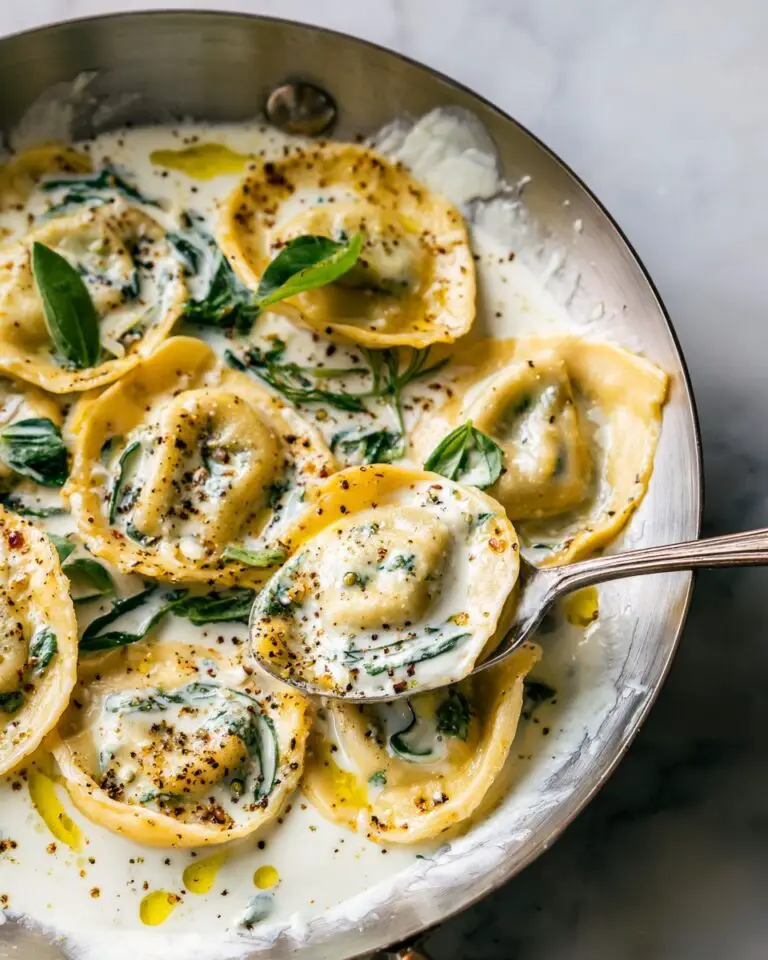 Chicken Ricotta Meatballs with Spinach Alfredo Sauce Recipe
