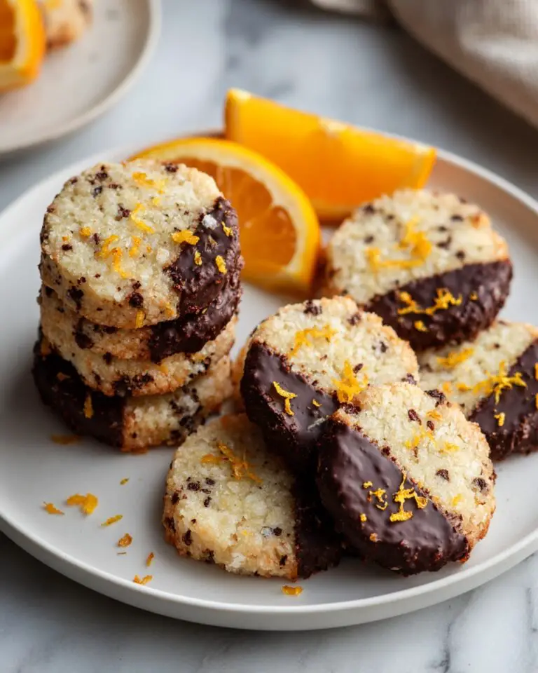 Dark Chocolate Orange Shortbread Cookies Recipe