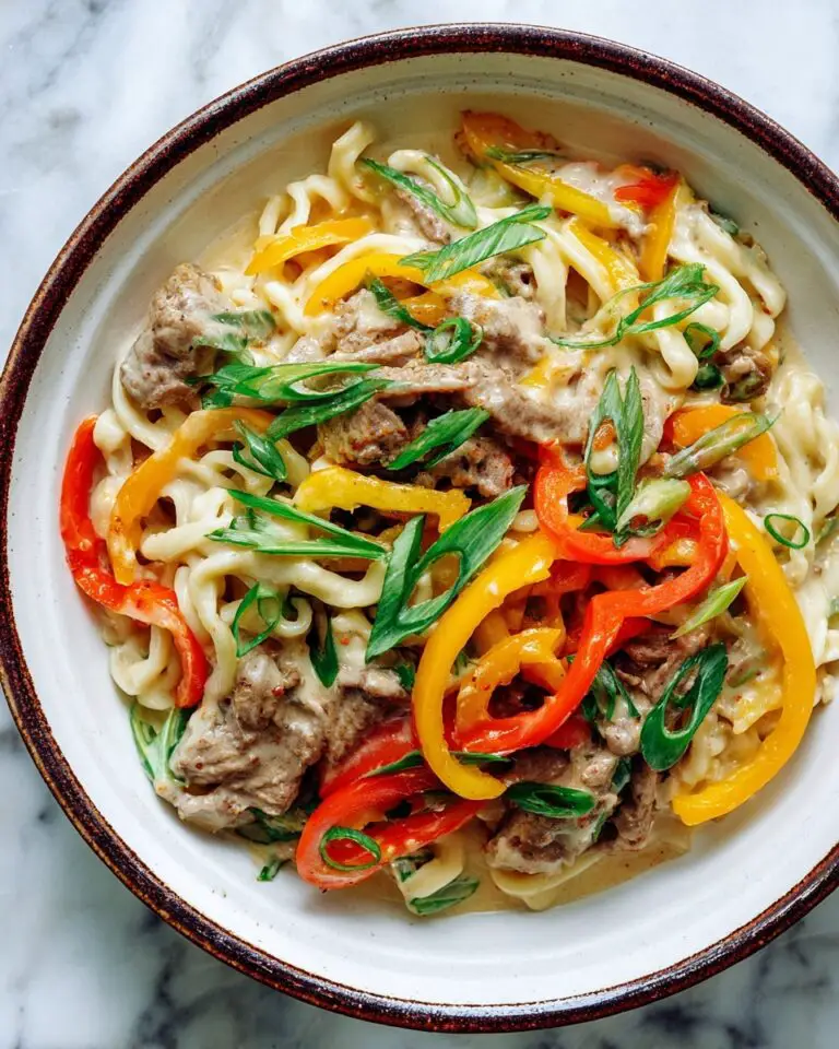 Philly Cheesesteak Pasta Recipe