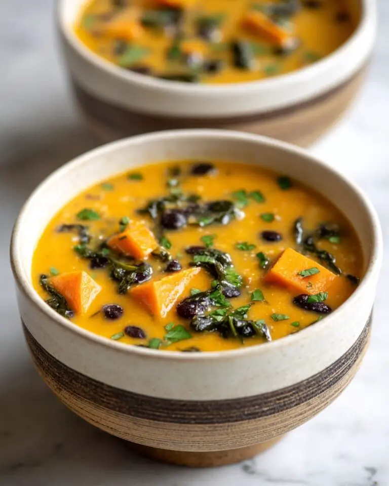 Roasted Sweet Potato and Black Bean Soup Recipe