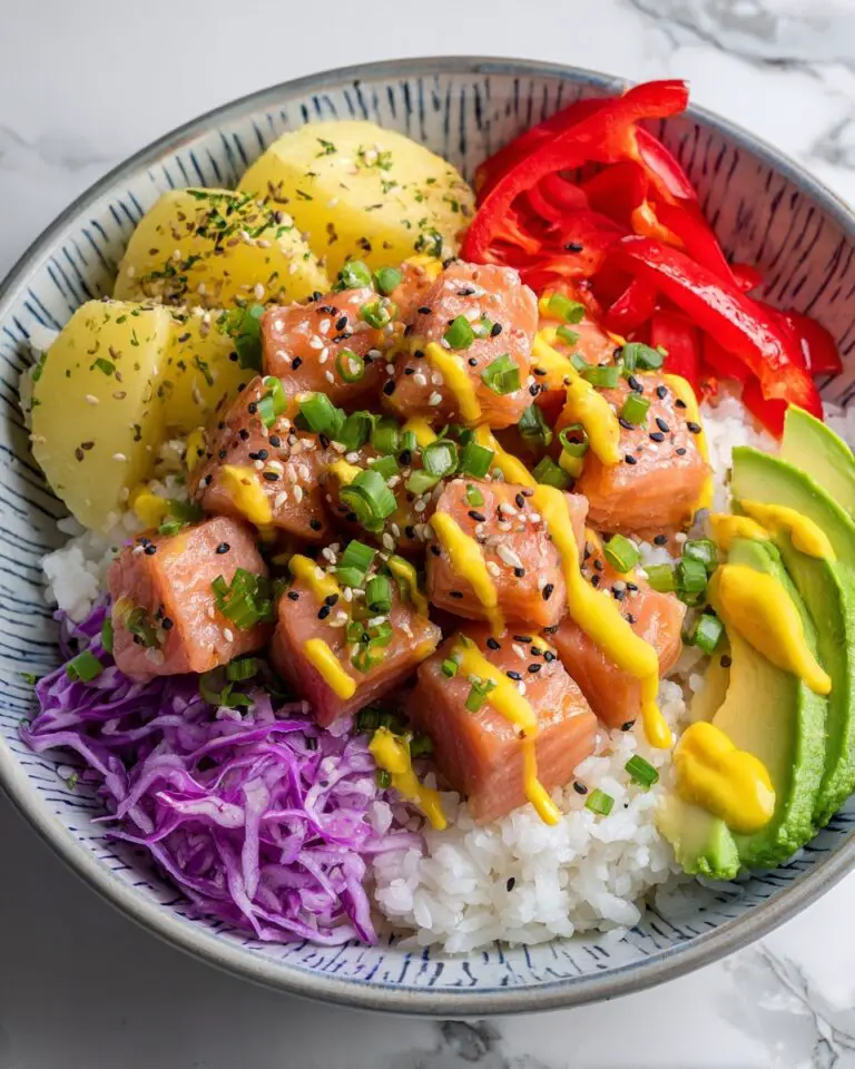 Coconut Rice Salmon Bowl Recipe