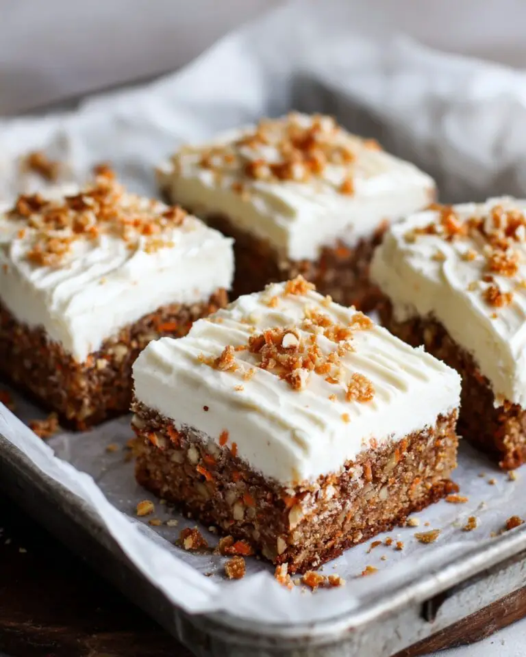Decadent Carrot Cake Bars with Cream Cheese Frosting Recipe