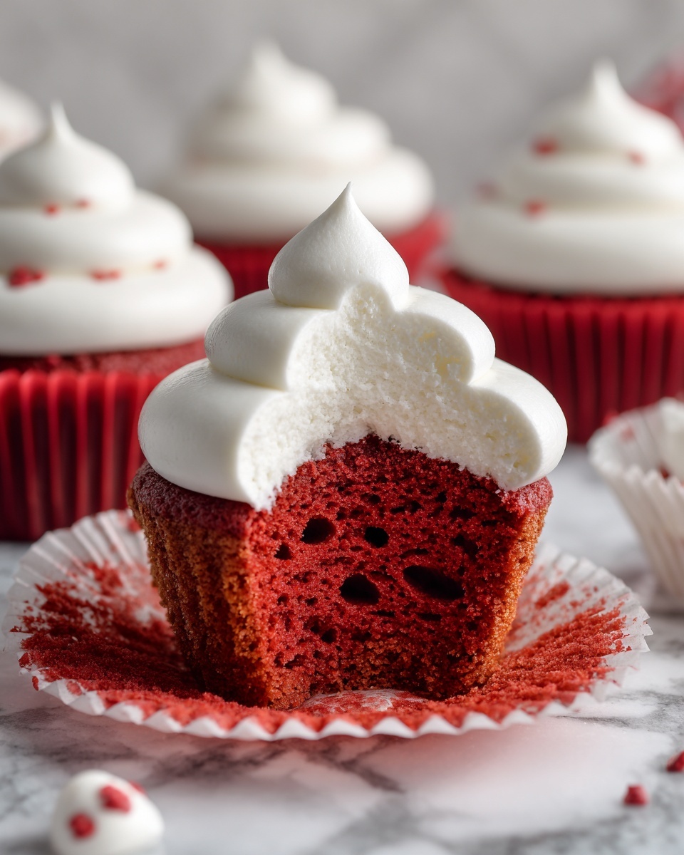 Red Velvet Cupcakes with Cream Cheese Frosting Recipe - Recipe Image