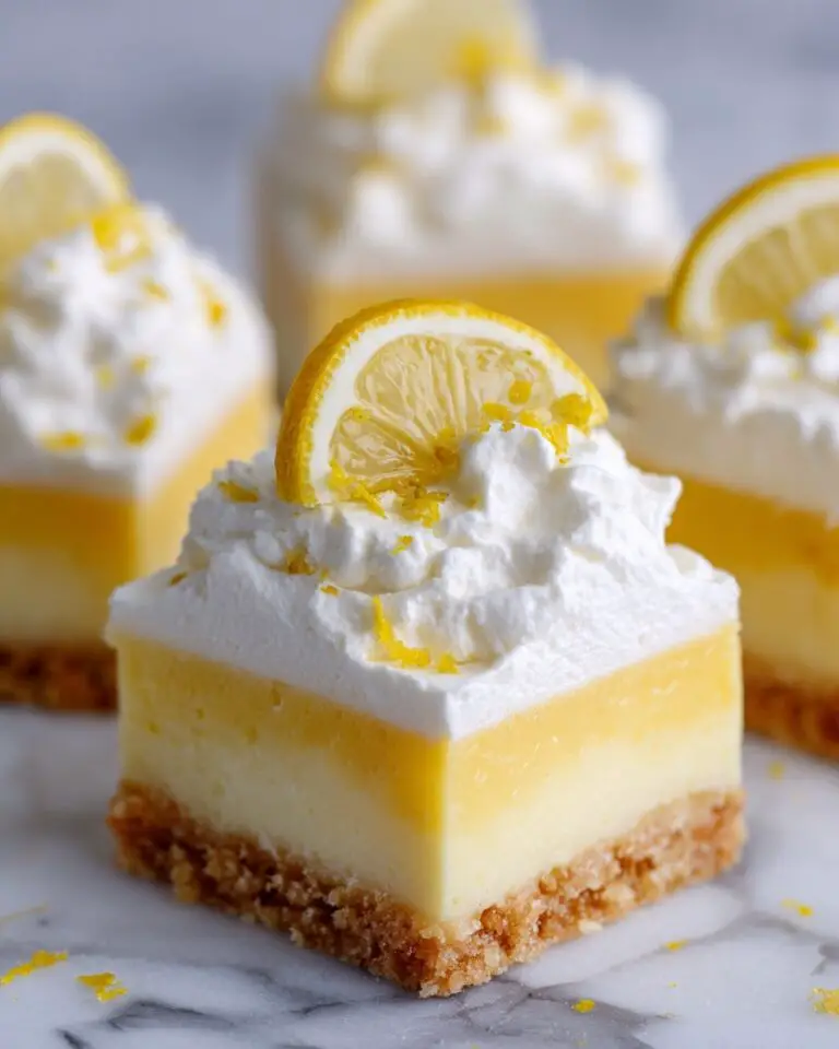 Zesty Lemon Cream Squares Recipe