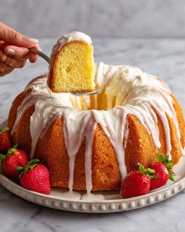 Strawberry Buttermilk Pound Cake Recipe