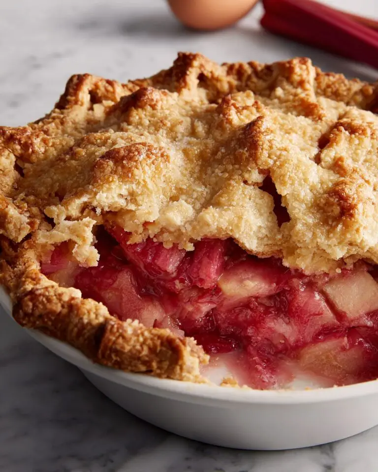 Rhubarb Custard Pie Recipe