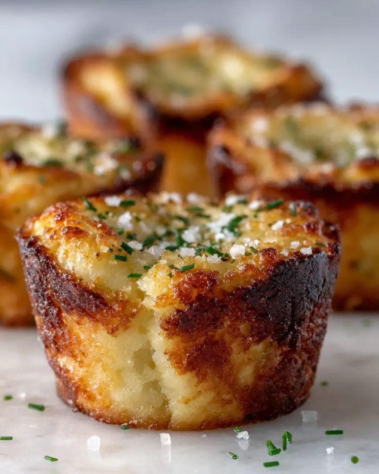 Garlic Parmesan Mashed Potato Cups Recipe