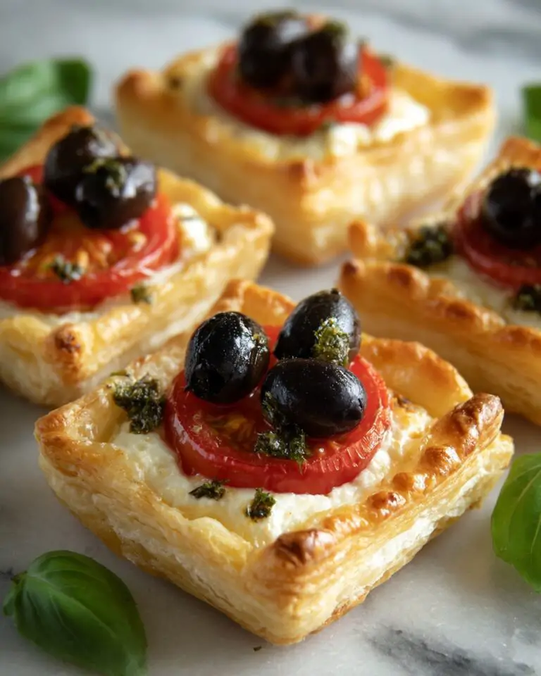 Tomato, Black Olive, and Ricotta Puff Tarts Recipe