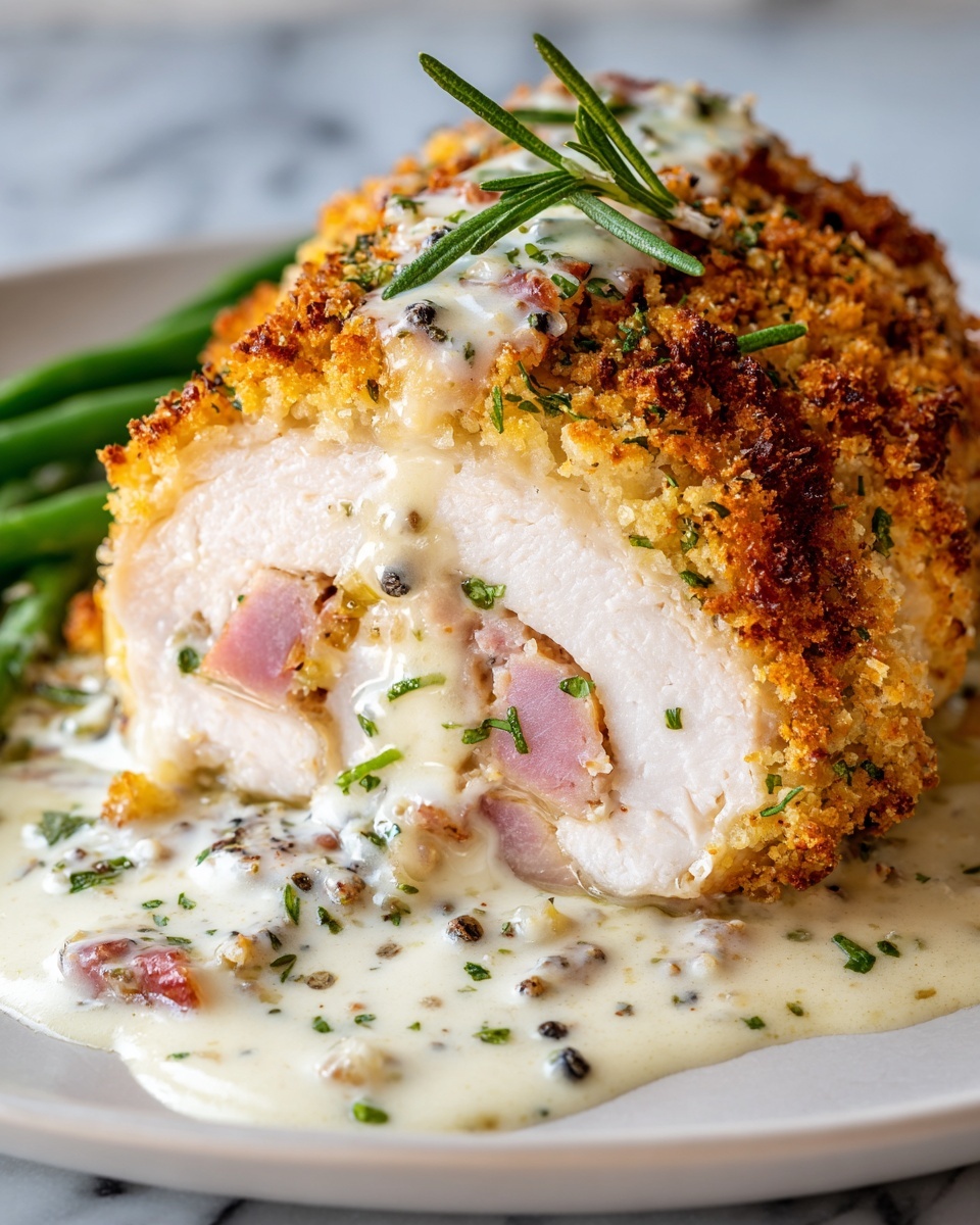 Chicken Cordon Bleu with Dijon Sauce Recipe - Recipe Image