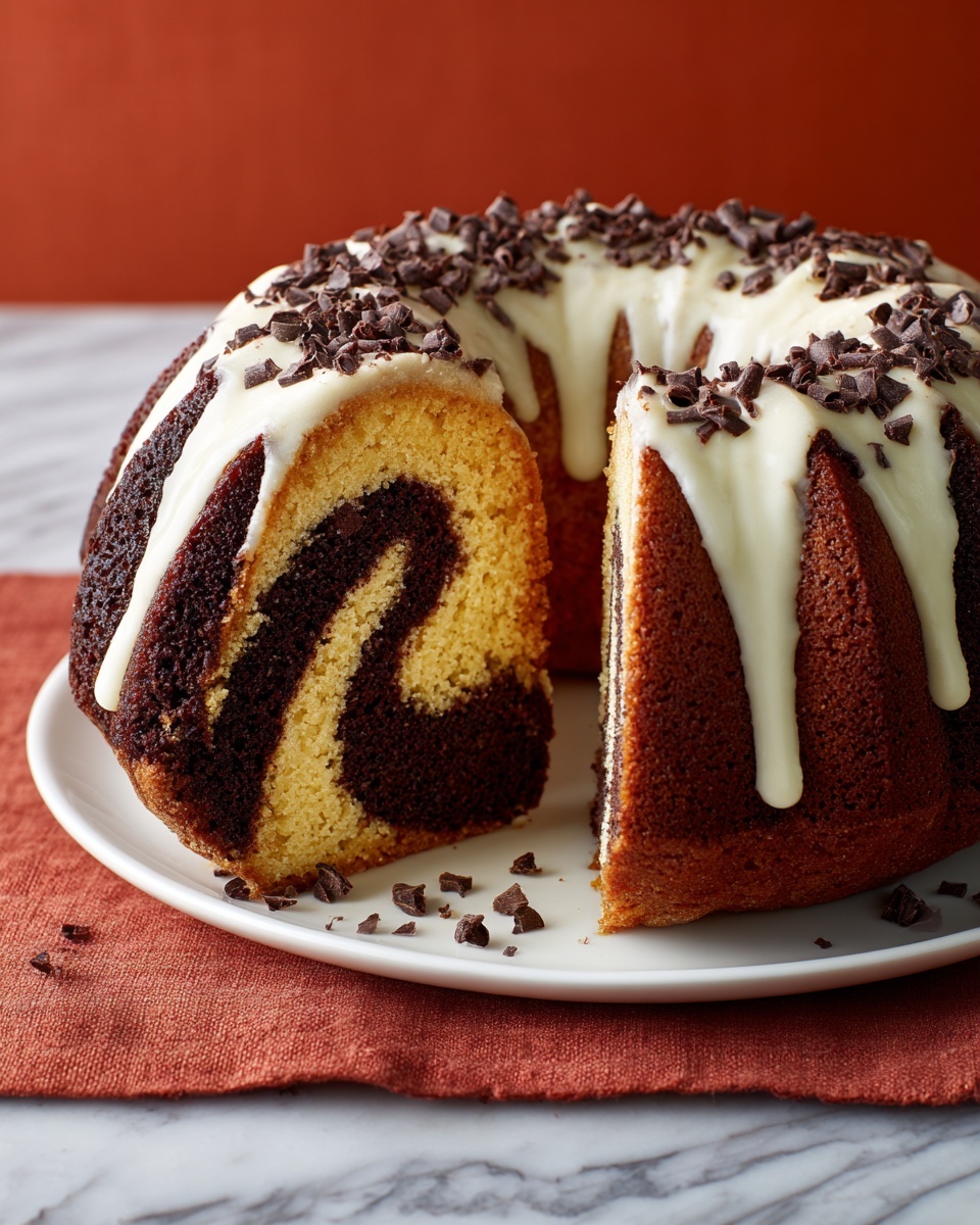 Chocolate-Vanilla Swirl Bundt Cake Recipe - Recipe Image