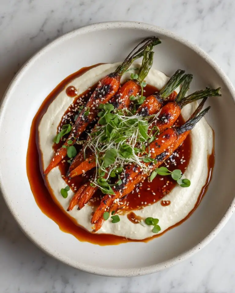 Swicy Gochujang Carrots on Yogurt – Bold & Elegant Side Recipe