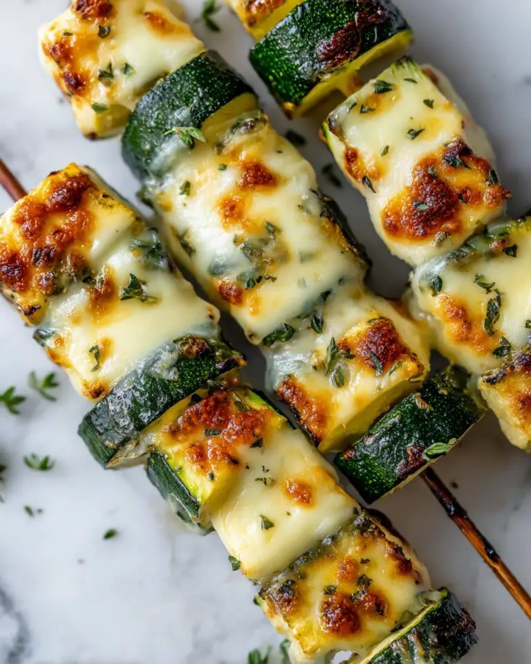 Garlic Butter Zucchini Skewers Recipe