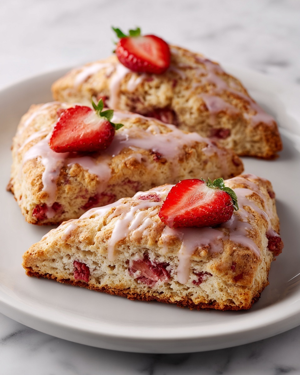Strawberry Buttermilk Scones Recipe - Recipe Image
