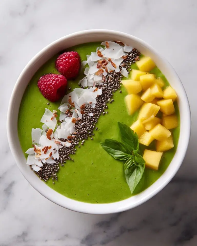 Green Mango Smoothie Bowl Recipe
