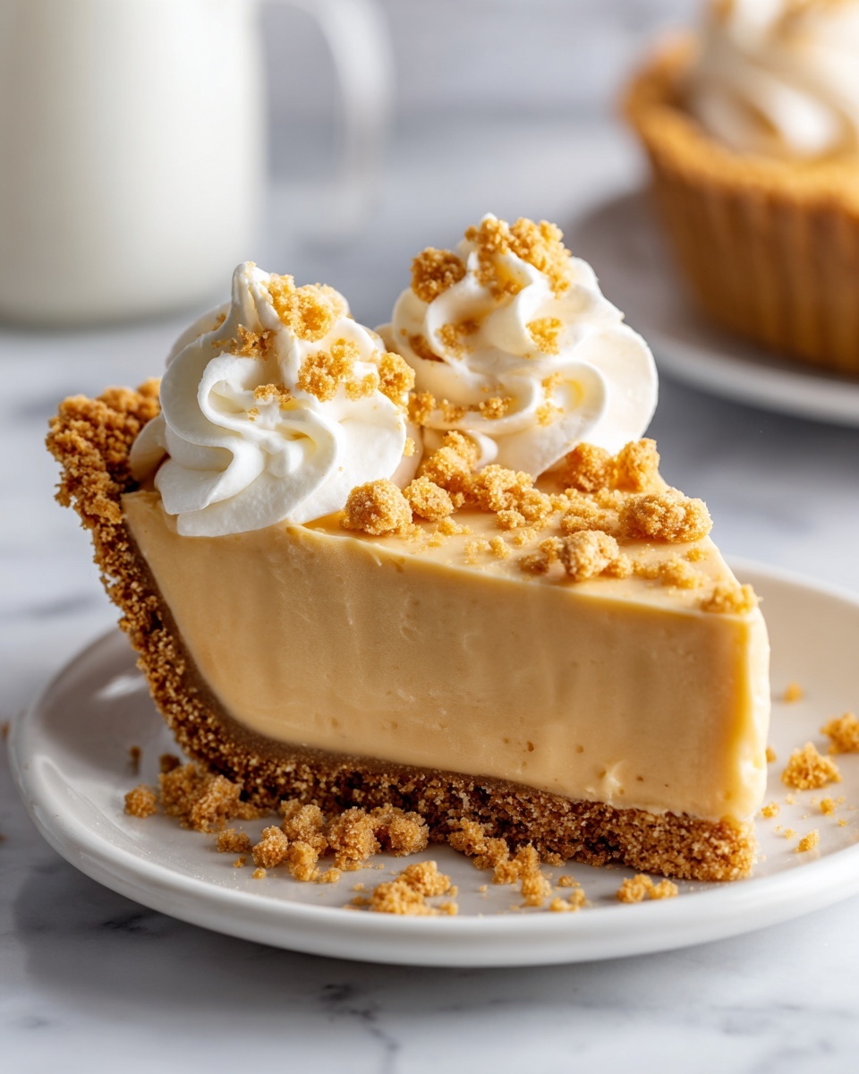 Fluffy No-Bake Peanut Butter Pie Recipe - Recipe Image