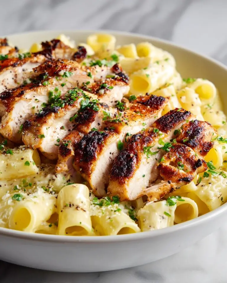 Creamy Garlic Butter Chicken with Parmesan Rigatoni Recipe
