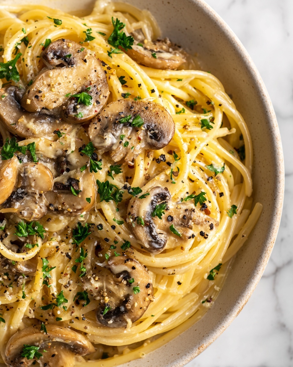 Creamy Miso Mushroom Pasta Recipe - Recipe Image