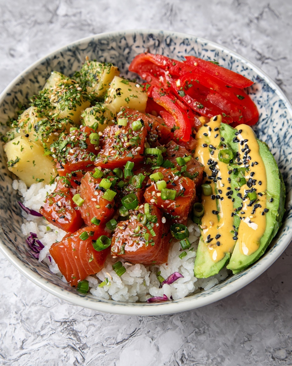 Coconut Rice Salmon Bowl Recipe - Recipe Image