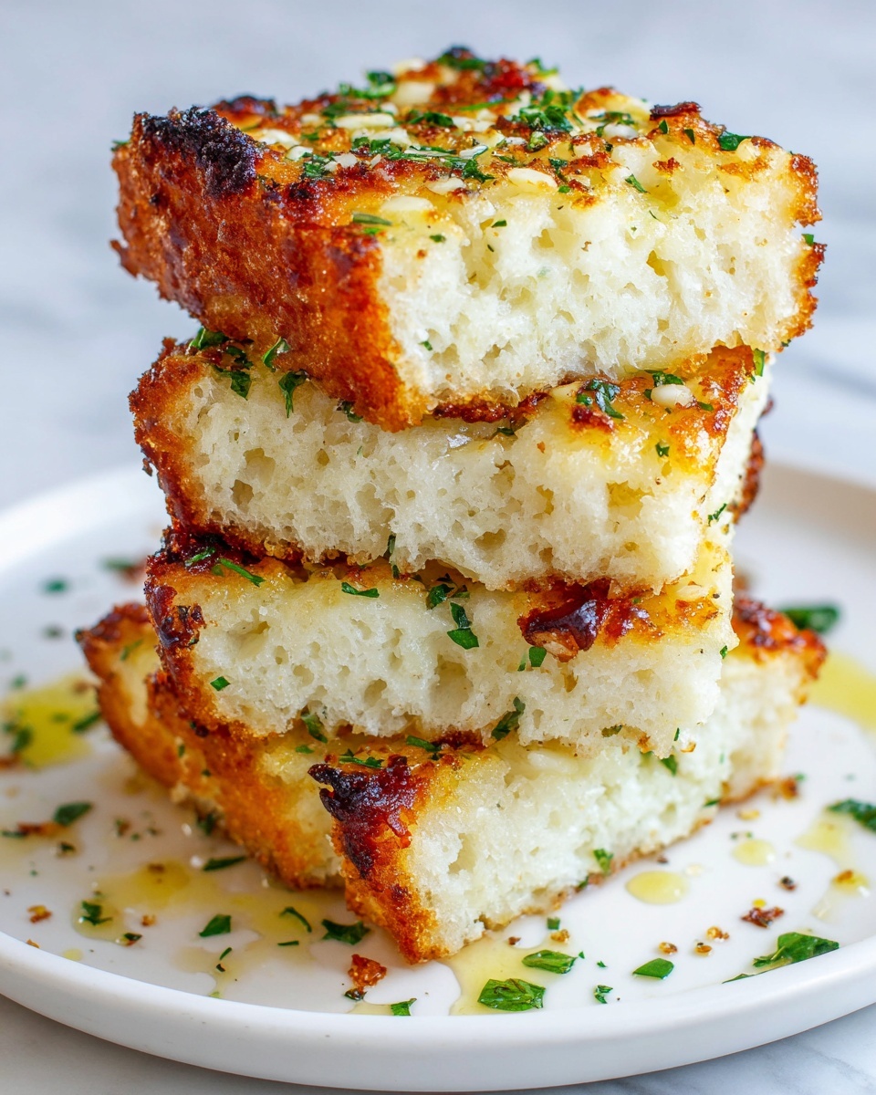 Garlic Bread Focaccia Recipe - Recipe Image