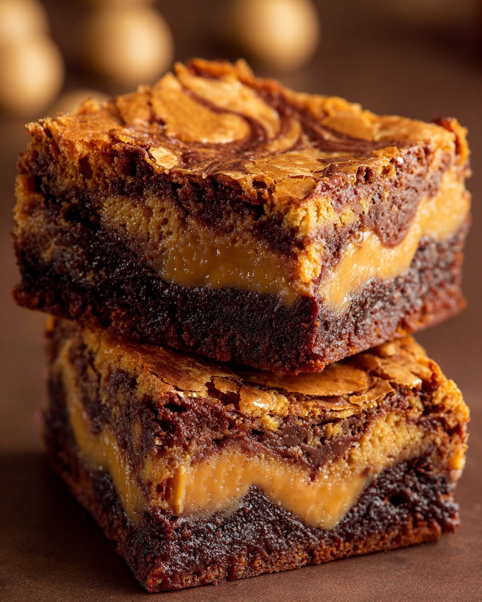 Fudgy Peanut Butter Brownies Recipe - Recipe Image