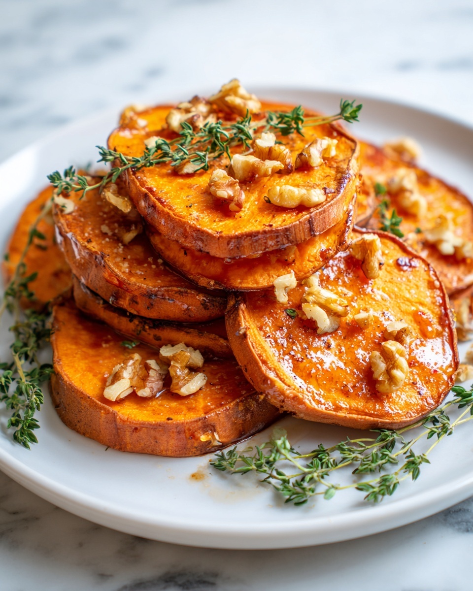Walnut Maple Roasted Sweet Potatoes Recipe - Recipe Image