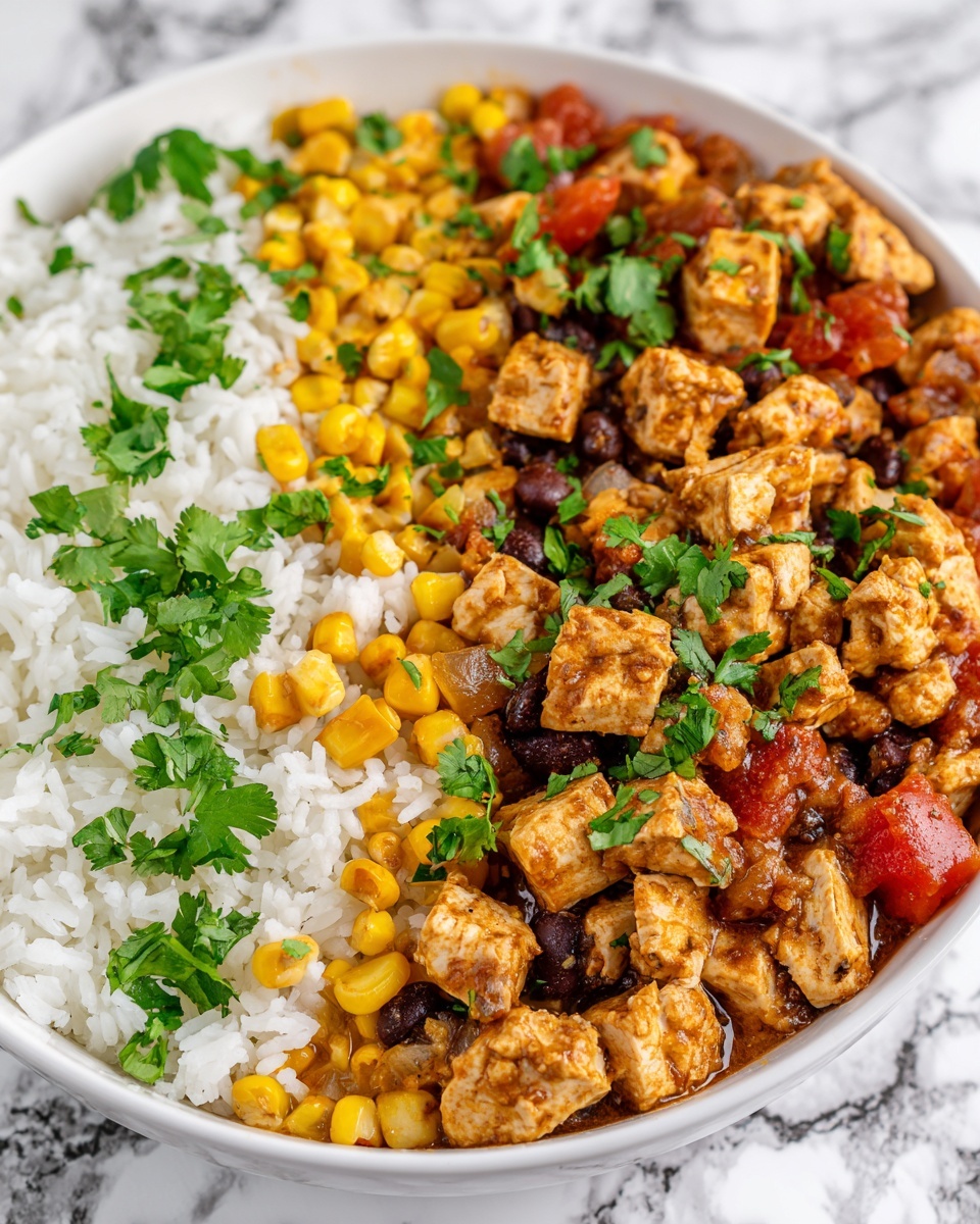 Crockpot Fiesta Chicken and Rice Recipe - Recipe Image