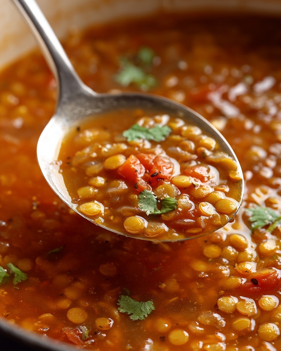 Hearty Lentil Soup with Vegetables and Spices Recipe - Recipe Image