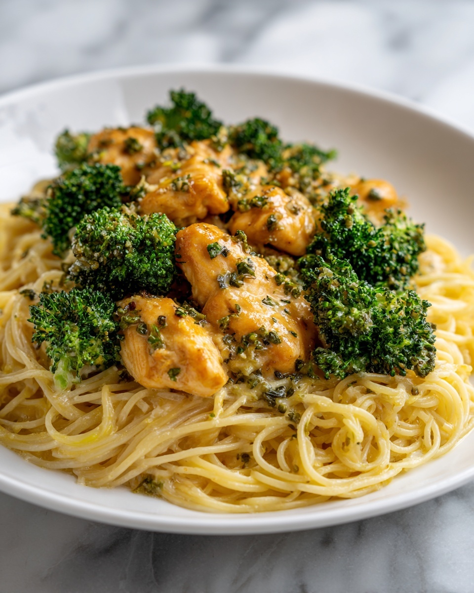 Chicken and Broccoli Pasta with Creamy Parmesan Sauce Recipe - Recipe Image