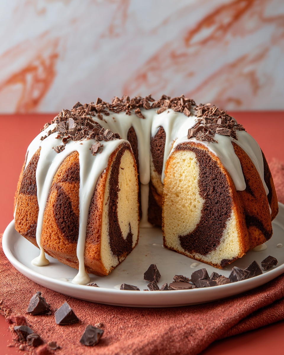 Chocolate-Vanilla Swirl Bundt Cake Recipe - Recipe Image