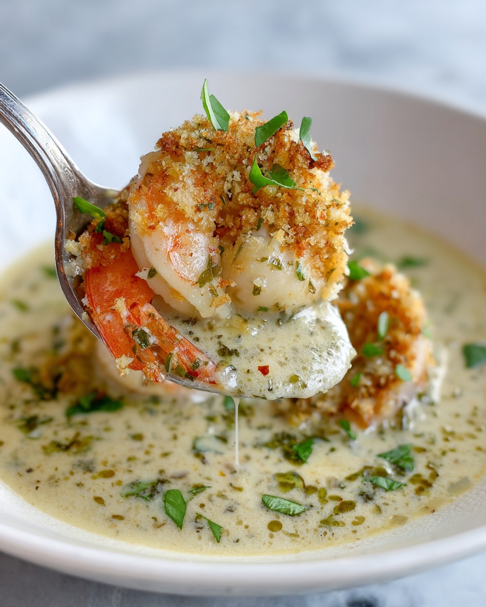 Shrimp Casserole with Cheesy Panko Topping Recipe - Recipe Image