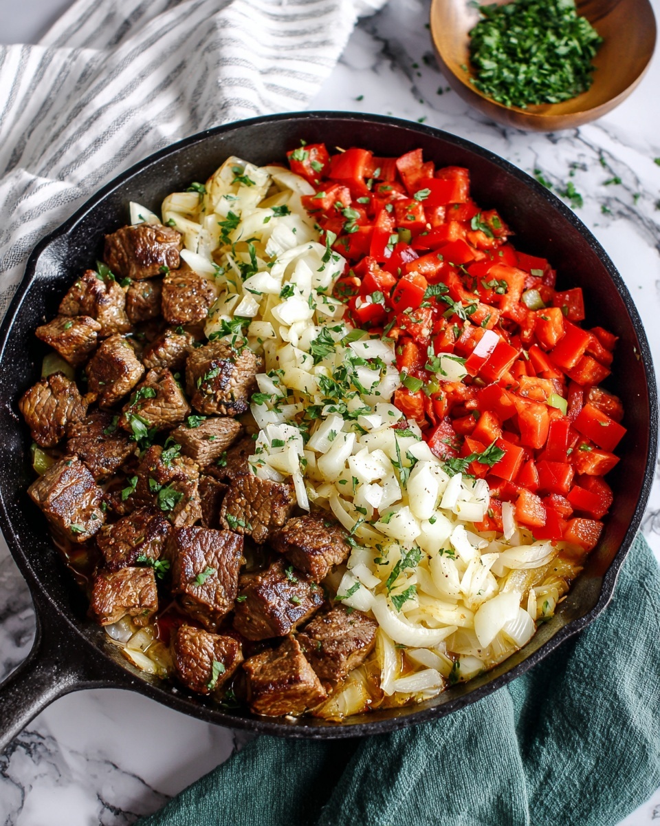 Best Ever Pepper Steak Recipe - Recipe Image