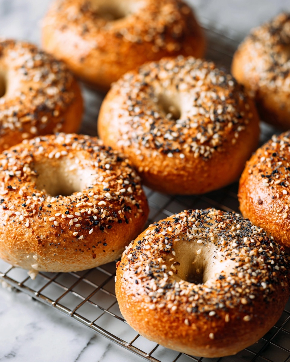 Sourdough Discard Bagels with Chewy Crust Recipe - Recipe Image