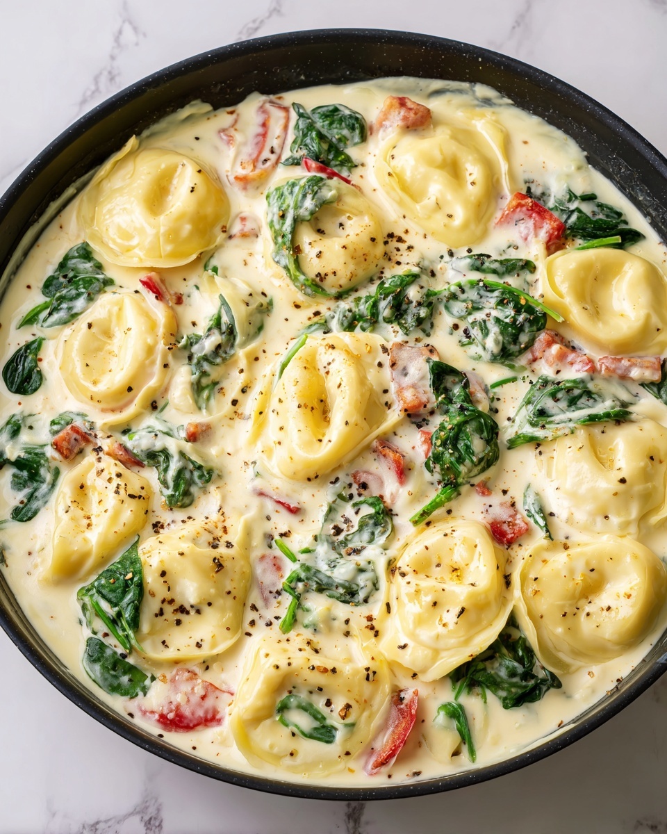 Creamy Tortellini with Spinach Recipe - Recipe Image