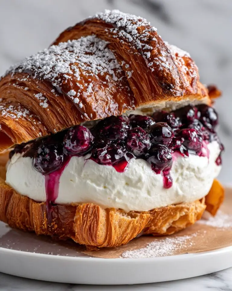 Berries and Cream Filled Croissants Recipe
