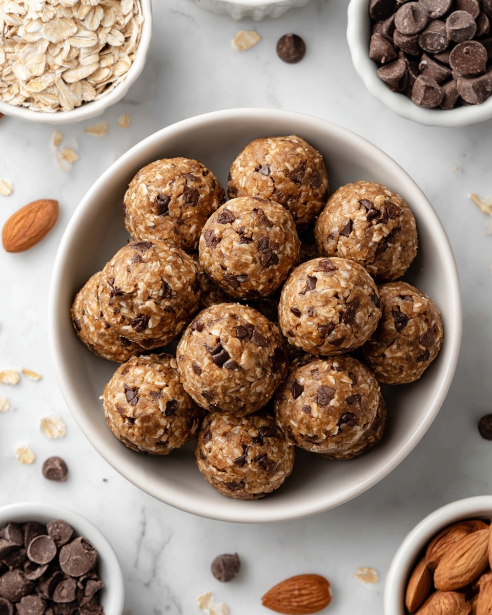 No Bake Chocolate Chip Cookie Balls Recipe - Recipe Image