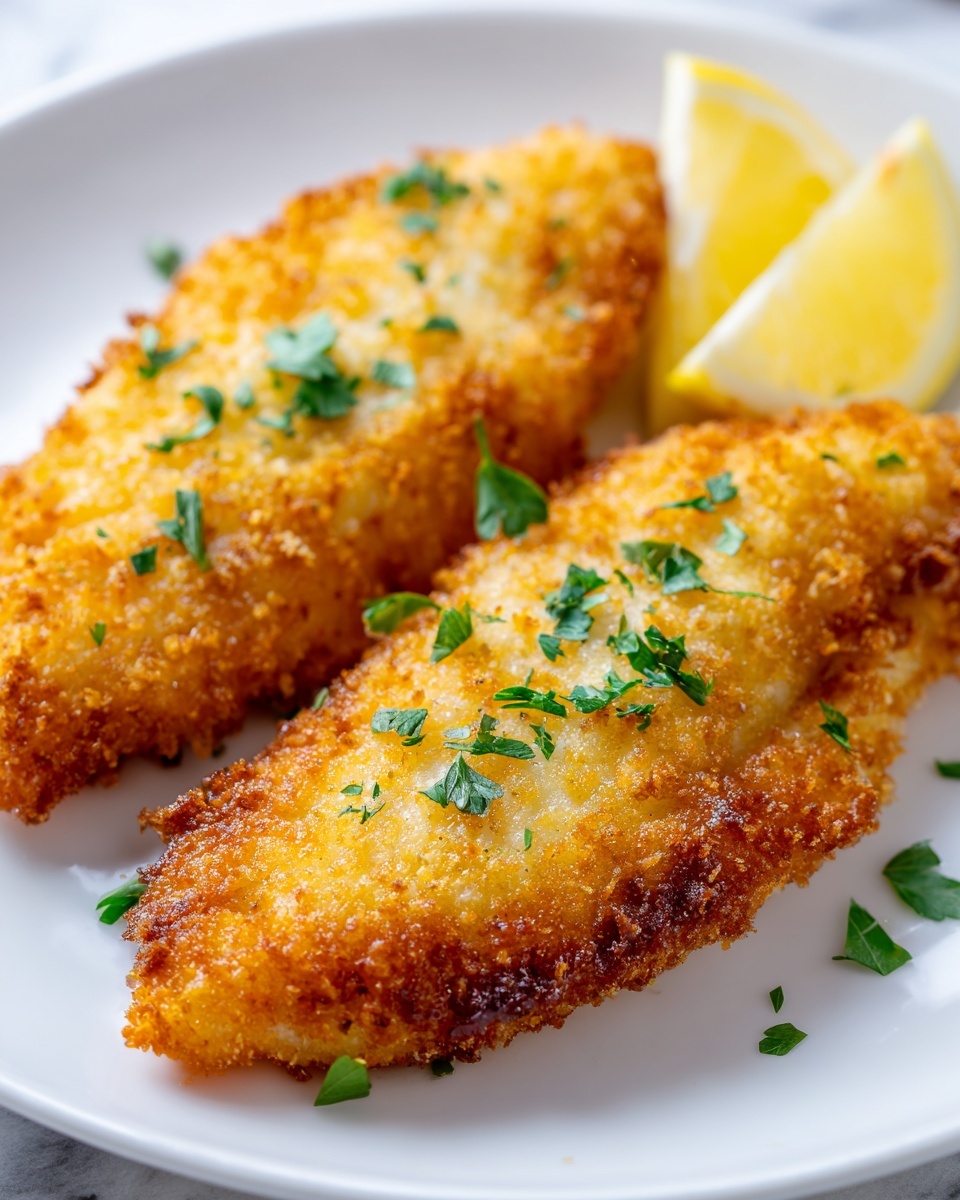 Crispy Fried Flounder with Tangy Tartar Sauce Recipe - Recipe Image