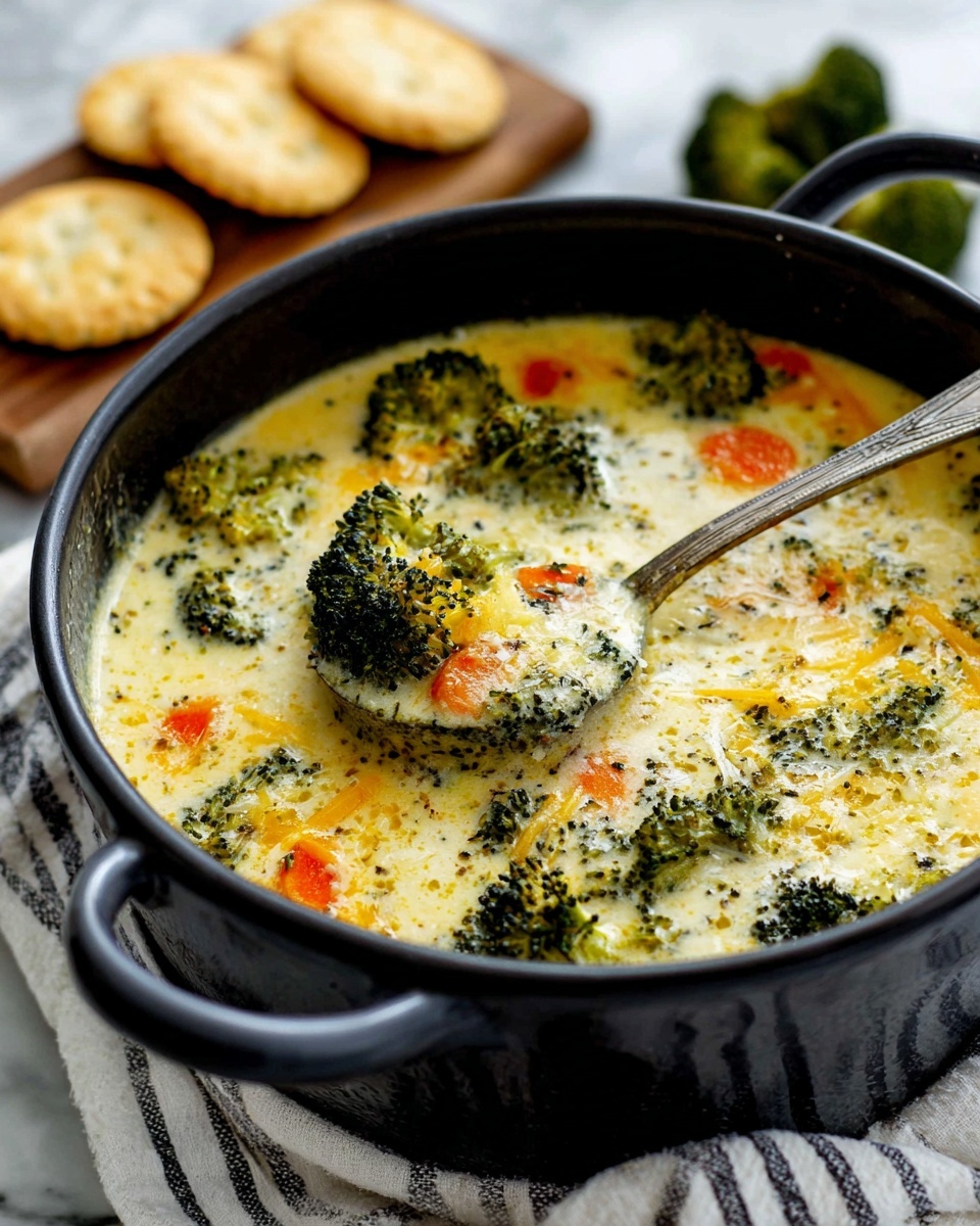 Healthy Broccoli Cheddar Soup Recipe - Recipe Image