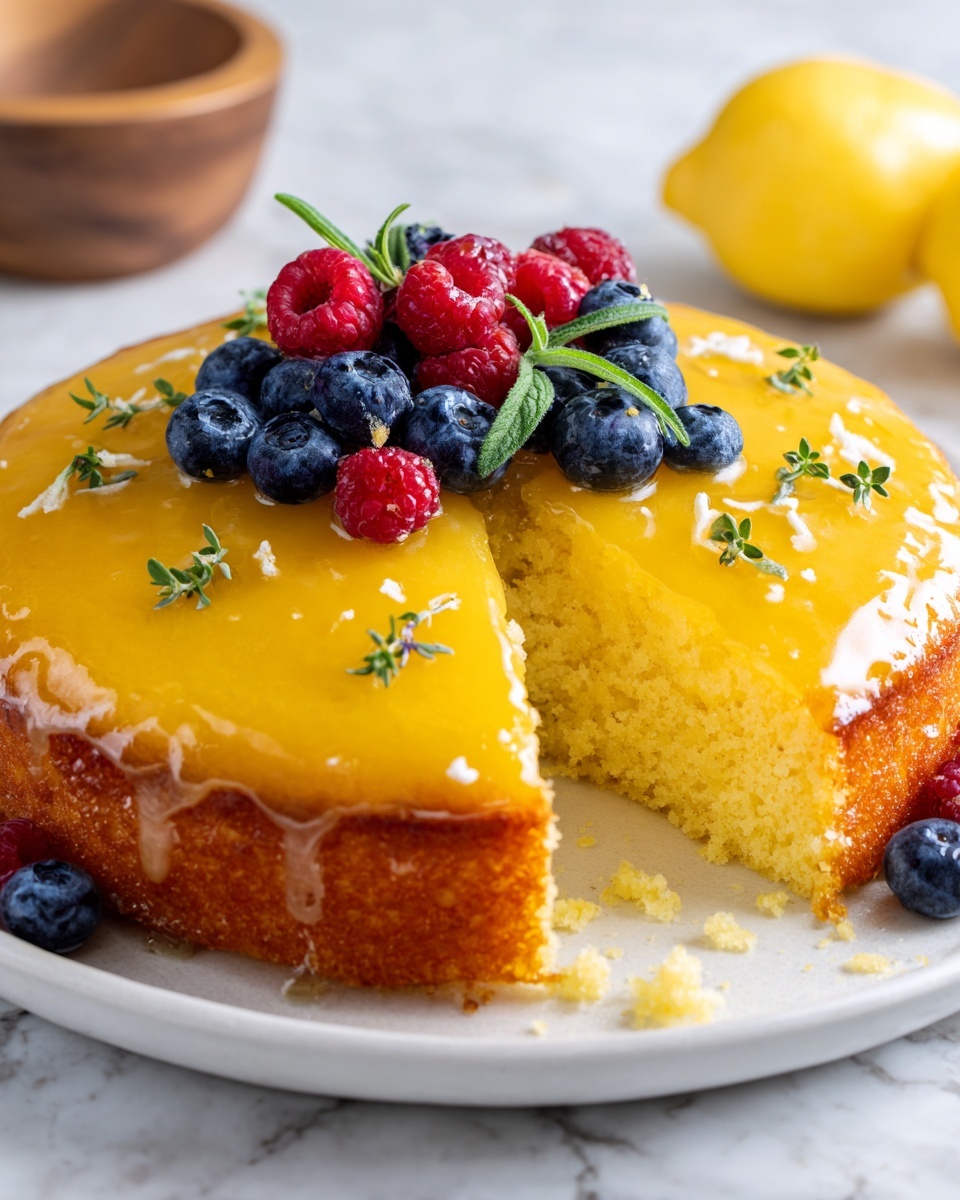 Lemon Olive Oil Cake Recipe - Recipe Image